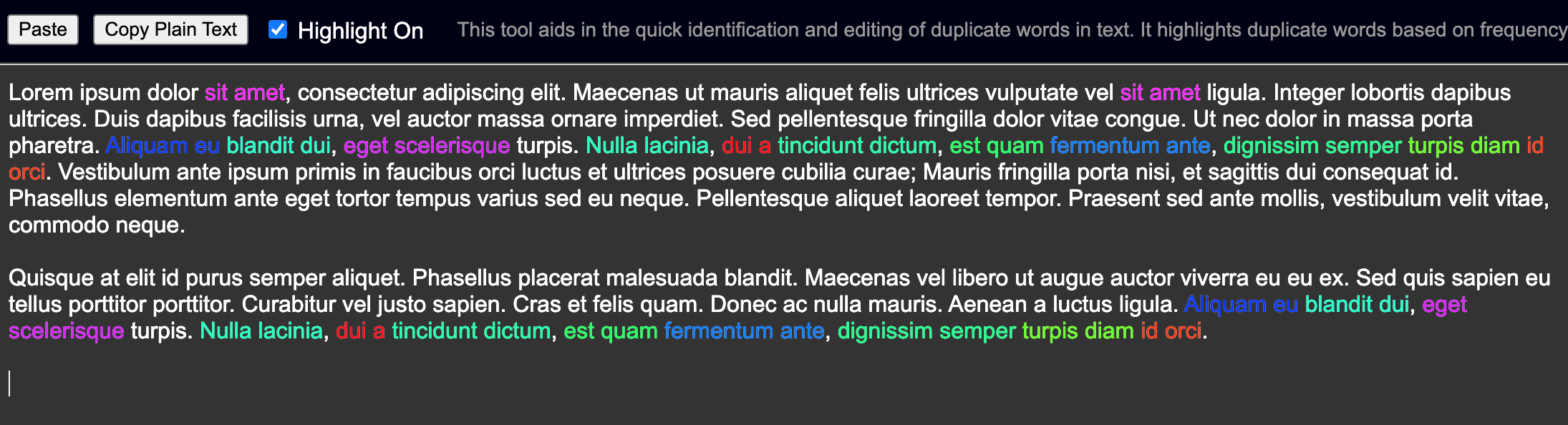 Visual screenshot of the web page